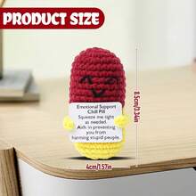 This Handcrafted Pill-Shaped Crochet Item Symbolizes Deep Gratitude Towards Nurses, Doctors, Pharmacists, And All Healthcare Workers. The Design Represents Passion, Dedication, And Appreciation, Making It An Ideal Gift To Commemorate Their Hard Work. - Multicolor - View 7