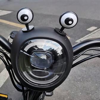 2pcs Electric Motorcycle Eye Decor, Funny Motorcycle Accessories, Cute Helmet Modification Car Decoration
