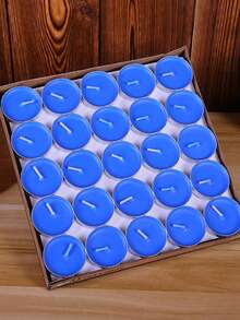 50-100pcs Smokeless Tea Wax Candles, Romantic Birthday Proposal Scented Candles For Home, Hotel, Tea Ceremony, Wax Seal Stamp Heating - Multicolor - View 12