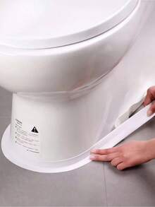 DeTODO 1 Rollo de Cinta Adhesiva Impermeable Aislante Para Cocina Y Baño Selladora Antihumedad Multiuso Autoadhesiva Moldura Protector Grietas Juntas Lavamanos Bañera Paredes Azulejos Silicona Flexible Blanca - Blanco - Ver 1