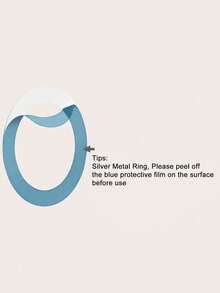 2个铝合金手机无线充电磁环 - 銀色 - 查看 2