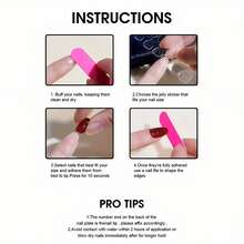 10pcs Punk Nails Chic Short Duckbill Press On Nails Set - Handcrafted With Shiny Rhinestones, Eye Charms, Glitter, And Colorful Accents, Features Red Blue And French Tip Style, Perfect For Parties & Casual Attire, Suitable For Wedding Parties And Daily Wear, Includes Tool Kit For Easy Application. - 彩色 - 查看 10