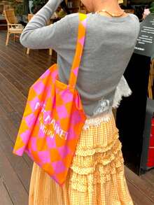 Solstice Apparel Orange Yellow Gingham Multi-Layer Ruffle Maxi Skirt, High Waist Loose Fit Long Skirt, Boho Vacation Style, Perfect For Daily Commute, Outings & Dates, Spring Summer Versatile Bottoms - Yellow - View 6