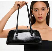 Underarm Shoulder Bag For Women Purse Vegan Leather Hobo Handbags Clutch Crossbody Bag,1pc Everyday Use Women's Bag,Large Capacity Bag For Travel And Shopping, Can Hold Phone, Wallet, Keys, Cosmetics, Tissues, Perfect For Rodeo Occasion - 黑色 - 查看 3