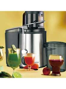 SOKANY 4000W 多功能离心式榨汁机。配备 3 英寸宽进料槽。800W 功率，两档速度设置，304 不锈钢材质。适用于家庭和餐厅榨汁，可分离各种水果和蔬菜的果渣。厨房必备电器。 - 英規插(220-240V) - 查看 5