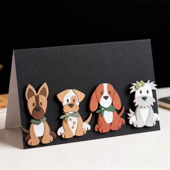 1 pieza Juego de troqueles de corte con forma de animal, adecuado para estampado en relieve, tarjetas hechas a mano y tarjetas de regalo