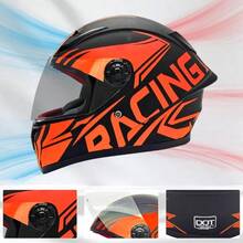 BMX HelmetFull Face Hel-Met For DOT Certified Bicycle Hel-Met Scooter Hel-Met With Visor And Gloves Suitable For Boys And Girls Aged 3 To 12 Years. 23 M/ 49~50cm - 23 - Ver 2