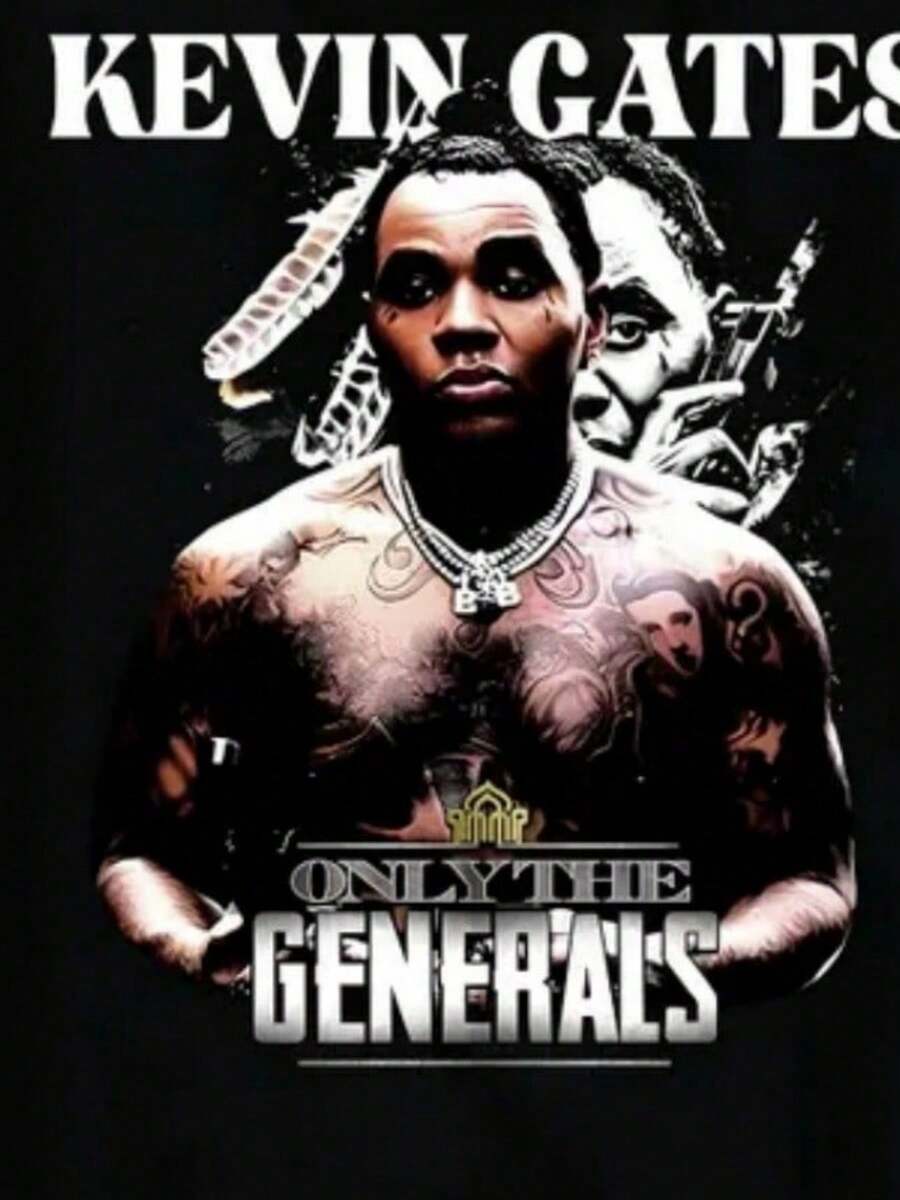 Vintage Kevin Gates T-Shirt_ Unisex Graphic Shirt - màu đen - Xem 1