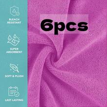 6/12/24Pack Makeup Remover Cloths, 12 X 12 Inch Makeup Towels Soft Microfiber Face Towels, Reusable Makeup Remover Cloths For All Skin Types, Gentle And Effective Facial Washing Experience