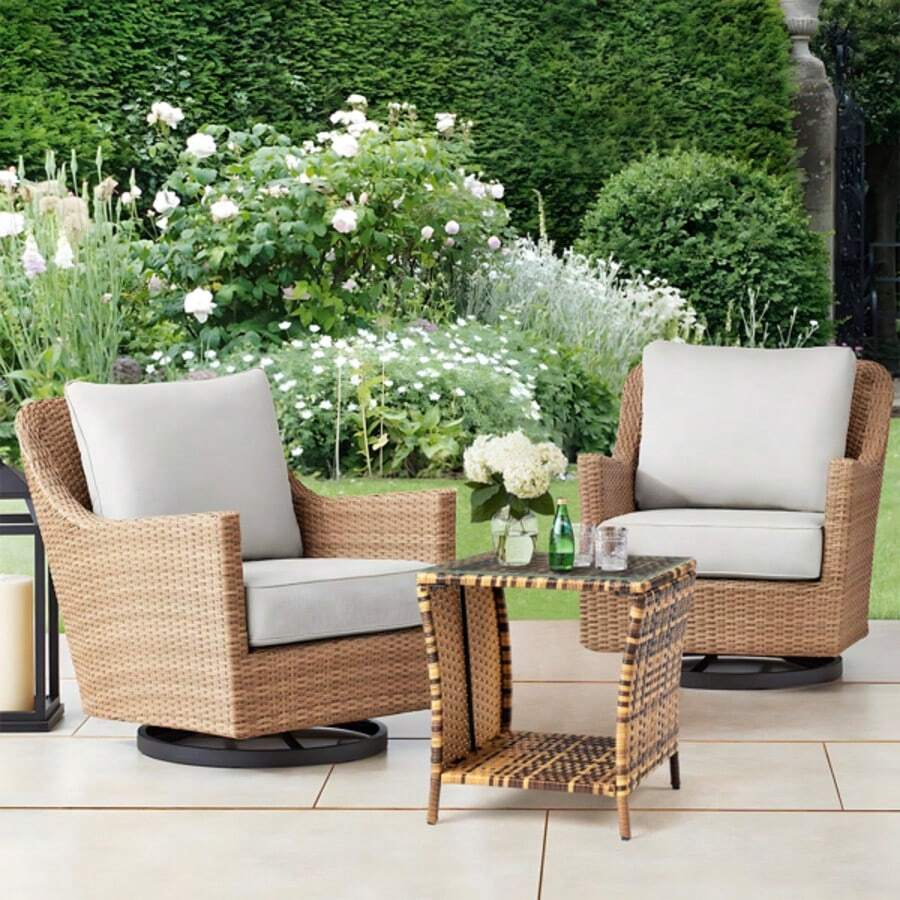 Glass Surface Yellow Gradient Iron Frame Rattan Side Table/Looking For A Fashionable Side Table For Daily Use? Here I'd Like To Recommend This Glass Surface Yellow Gradient Iron Frame Rattan Side Table To You. It Is Made Of High Quality Material, Durable And For You Daily Use. - 駝色 - 查看 1