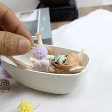 1:12 比例迷你浴室配件 - 浴缸、沐浴海绵、沐浴花、迷你浴室场景、娃娃屋装饰、微型摄影道具、迷你模型 - 彩色 - 查看 4