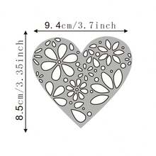 Metal Cutting Die, Metal Cutting Dies For Making Paper Cards, Scrapbooking, DIY Cards, Photo Albums, Assorted Craft Decorations. Heart Cutouts For Valentine's Day.