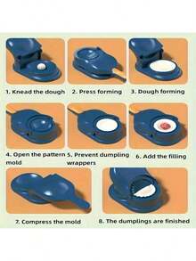 2-In-1 Automatic Dumpling Maker, Suitable For Making Egg Dumplings, Steamed Dumplings And Boiled Dumplings - Multicolor - View 6