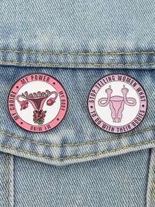 QIHOO 1件创意珐琅针形胸针服装徽章饰品礼物送给朋友 - 彩色 - 查看 10