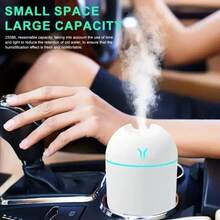 250ML USB Mini Air Humidifier Aroma Essential Oil Diffuser For Home Car Ultrasonic Mute Mist Maker Diffuser With LED Color Lamp LED Humidifier, Cute Cool Mist Humidifier With LED Light -Refreshes Room, Plants, And Car - Perfect For Home, Office, And School -Great Gift For Holidays And Back To School - Multicolor - View 8