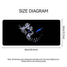 1pc Dark Skull Gaming Mouse Pad, Anime Character Design Large Rectangular Desk Mat With Stitched Edges, Waterproof Rubber Base, Non-Slip Smooth Surface For PC Laptop Computer Setup, Cool Gift For Men Women Gamers, Multi-Purpose Table Protector, Office Gaming Decor - Multicolor - View 10