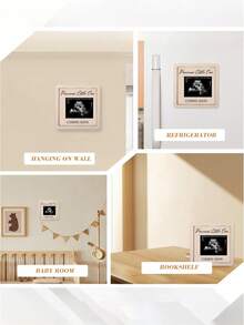 1pc Pregnancy Announcement Gift Box, Includes Ultrasound Photo Frame, Baby Birth Announcement Card, To Surprise Grandparents, Husband, Friends, Uncles/Aunts With The First Pregnancy News - Multicolor - View 5