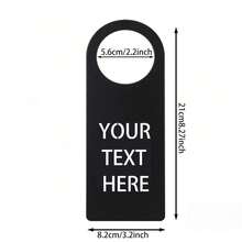 1PC/3PCS/5PCS Black Metal Do Not Disturb Door Sign, Custom Hotel Room Hanger, Business Or Home Sign - Black - View 5