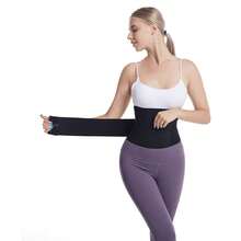 Waist Trainer With Fat Burning Function, Abdominal Shaping Belt, Waist Slimming Sports Belt, Gym Abdominal Binder, Adjustable, Wrap-Around Design, Suitable For Both Men And Women - Black - View 3