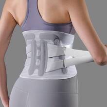 VBOSI Adjustable Breathable Waist Support Belt - Lower Back Support Belt With Metal Stabilizer, Unisex