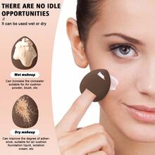 50/30/20/10pcs Makeup Sponge Set, Makeup Blender, Professional Makeup Blending Sponge Wholesale, Stocking Up, Super Soft Concealer Sponge, Facial Makeup Tools, Suitable For Foundation, Powder, Toner - Coffee Brown - View 5