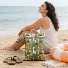 1个迷你干湿两用袋，带提手泳衣袋 - 彩色 - 查看 2