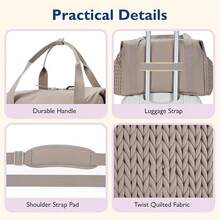 2026 New Baby Diaper Bag, Large Capacity Handbag, Travel Diaper Bag, Maternity Hospital Bag With Pacifier Pouch, Diaper Tote Bag With Pacifier Box, Travel Mommy Handbag, Valentine's Day Gift - Multicolor - View 7