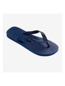 Havaianas Infradito Top 4000029 Unisex - Stile Brasiliano, Comfort e Durabilità Garantiti! Disponibili in Blu, Taglie 39/40 a 45/46, Ideali per l'Uso Quotidiano. Dotate di Plantare Testurizzato per un Supporto Imbattibile e Resistenza all'Acqua per Avventure Estive. Perfette per Spiaggia o Città, Offrono Design Semplice ma Elegante. Sperimenta la Combinazione di Qualità e Stile in Ogni Passo, Confort Assicurato per Tutto il Giorno con Materiali di Alta Qualità. 0001-Blanco - Blu Navy - Visualizzare 2