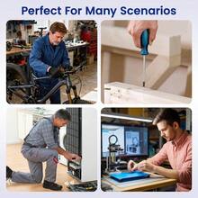 1575 Pieces Of 304 Stainless Steel Nut Bolt Combination, Set Of Cross Screws, Nuts, And Washers, With Double-Sided Storage Box - Blue - View 5