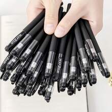 22pcs Set (2 Pens (1 Bullet Tip & 1 Syringe Tip) + 20 Refills, Quick-Drying Gel Ink Pens, Suitable For Daily Office, Calligraphy Practice, Etc.) - Black Pen + Refill - View 7