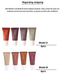 4-Piece Lip Balm Set - 4-In-1 - Moisturizing And Glossy - Mini Unisex Lip Balm Set - 4 Lip Balms (Style A And Style B Shipped Randomly) - 彩色 - 查看 12