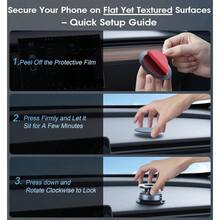 Vacuum Magnetic Suction Phone Holder, Foldable And Retractable Hands-Free Suction Cup Phone Mount For Car/Gym/Mirror/Smooth Surface, Compatible With IPhone Android And All Smartphones (Black) - 1pcs - 查看 9