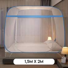 Mosquito Net Protective Screen Mosquito Mosquito And Insects Net Tent For Bed 1.5Mx2M - Blue - View 12