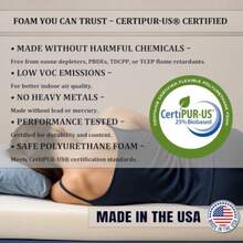 2 X 30 X 72 High Density RV Bunk Mattr Foam Replacement Topper For Camper Truck Travel Trailer Firm CertiPUR-US Certified Made In USA Cover Not Included - HighDensityOnlyNoCover - View 6