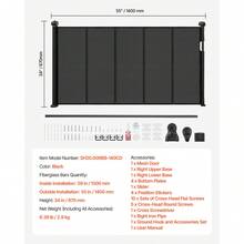 Baby Protection Gate - Schwarz 55 Zoll Teleskop 33 Zoll - View 7