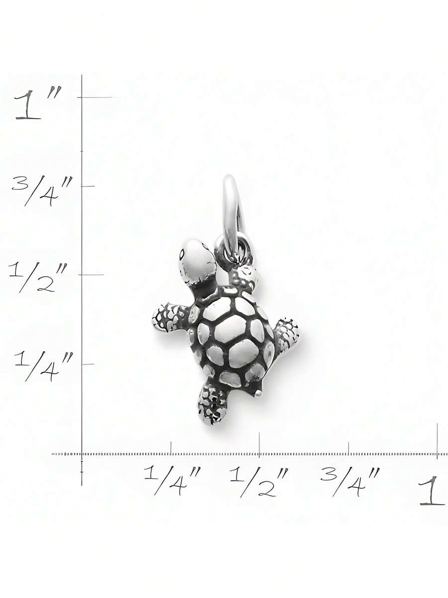 S925 Sterling Silver Pendant, Charming Turtle Shape, Cute and Quirky, Trendy Design, Exquisite and Stylish Women's Jewelry - tortuga - Ver 1