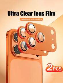 Bộ 2 miếng dán bảo vệ ống kính camera tương thích với iPhone 17 Pro/17 Pro Max. Được làm từ khung kim loại cường độ cao và kính cường lực chống trầy xước, cung cấp khả năng bảo vệ toàn diện, chống chói và độ nét cao. Dễ dàng lắp đặt, tương thích với nhiều kiểu ốp lưng điện thoại, bảo vệ điện thoại hiệu quả, bền bỉ và là phụ kiện điện thoại thời trang. - trái cam - Xem 6