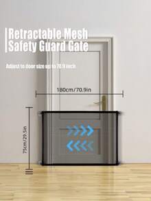 便携式宠物隔离网，家用宠物隔离门，狗用隔离围栏 - 均碼 - 查看 3