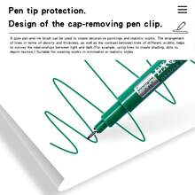 12/24 Colors 0.5mm Micro,Fineliner Pen Set Ink, Fine Point Needle Pens,Multi-Liner, Sketching, Anime,Artist Illustrating / Technical Drawing - Multicolor - View 8