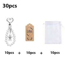 15/30pcs Angel Keychain With Gift Bag And Thank You Card, Baptism, Bridal Shower, Gender Reveal Party, Guardian Angel Keychain Wedding Bride Favor, Party Gifts, Holiday, Valentine's Day Appreciation - Multicolor - View 16