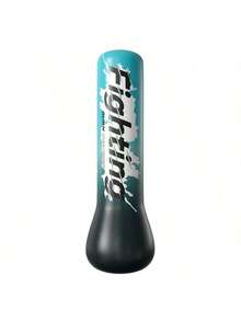 1pc Thick PVC Inflatable Punching Bag, Freestanding Stress Relief Punching Bag For Home Fitness, Boxing Equipment - Baby Blue - View 7