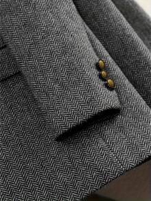 Áo khoác blazer nữ thanh lịch, phù hợp cho cả công sở và thường ngày, thiết kế cài nút phía trước, thích hợp cho văn phòng, đám cưới, mặc hàng ngày, dành cho phụ nữ chuyên nghiệp. - màu đen - Xem 4