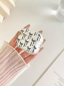 蝴蝶结彩绘透明时尚蓝牙耳机保护套，兼容保护套、耳机、Pro 3保护套、Pro（第二代）、3、Pro、1/2、4代保护套