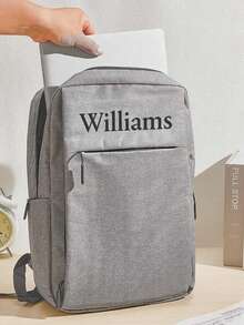 Customized Backpack, Computer Bag With USB Charging Port, Travel Laptop Storage Backpack, Durable Large Capacity Business Backpack, Waterproof Oxford Cloth Computer Backpack, Casual Business Work Backpack, Outdoor Travel Student Backpack, Suitable For Freshman, Sophomore, Back To School, Postman Essential