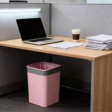 10 Rolls/100pcs Bathroom Trash Bags, Durable & Lightweight Material; 1 Pack Pink Small Trash Bags; Disposable Garbage Bags Suitable For Office And Home Trash Cans; 1 Roll 10 Rolls/100pcs. - Multicolor - View 3