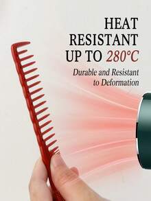 2把渐变锥形剪发梳，美发师专用剪发梳，专业美发工具，抚平毛躁头发，适合女生返校、旅行、沙龙和居家使用 - 彩色 - 查看 9