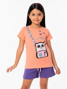 Choose Your Girls' Summer Short-Sleeve Outfit Set In Cotton, Sizes 2 To 10 L03 - C5238 - Xem 1