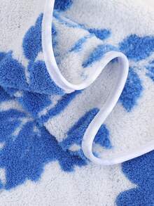 1件珊瑚绒女式/学生提花双色花卉图案加大码浴巾，可作浴巾、浴裙、抹胸裙、毛巾、浴袍、家居服穿着，柔软舒适，吸水性强，适用于浴室、泳池、海滩等场所，四季皆宜。 - 彩色 - 查看 11