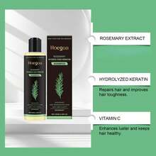 100ml Champú Engrosador de Romero para Hombres y Mujeres, Champú Nutritivo y Reparador de Esencia Herbal, Champú Voluminizador y Controlador de Grasa - Verde - Ver 3