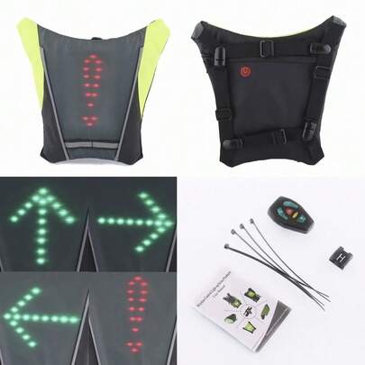 1pc LED Wireless Remote Control Backpack Pendant, Suitable For Cycling, Running, Skateboarding